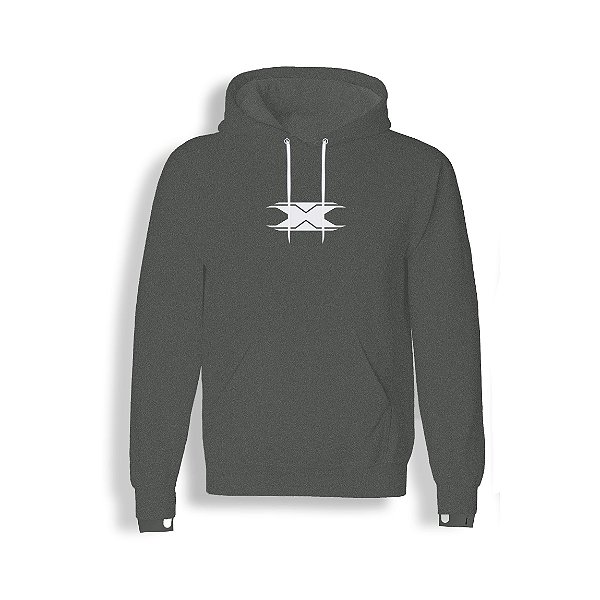 Moletom Texx Racing Chumbo Mescla E Preto G [F016]