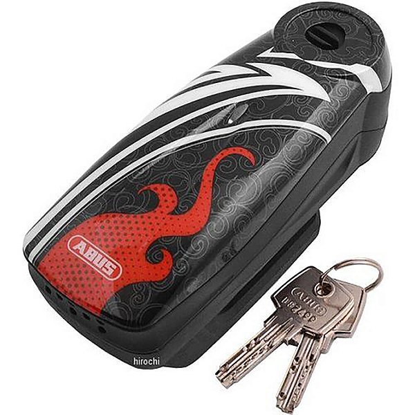 Trava De Disco Abus Detecto 7000 Rs1 - Grafismo Flame Preta [F016]