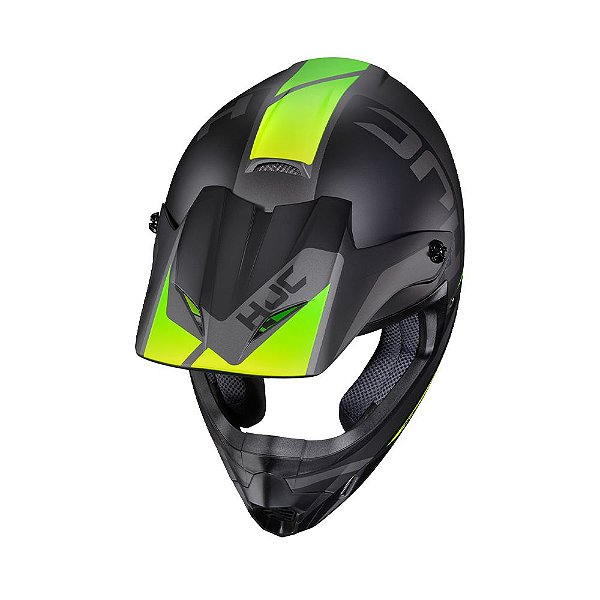 Capacete Hjc Off Csmxii Creed Cinza E Verde 60 [F016]