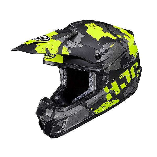 Capacete Hjc Off Csmxii Ferian Cinza E Verde 58 [F016]