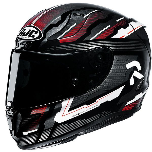 Capacete Hjc Rpha 11 Stobon Preto Vermelho E Branco 58 [F016]