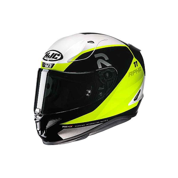 Capacete Hjc Rpha 11 Texen Preto Verde E Branco 58 [F016]
