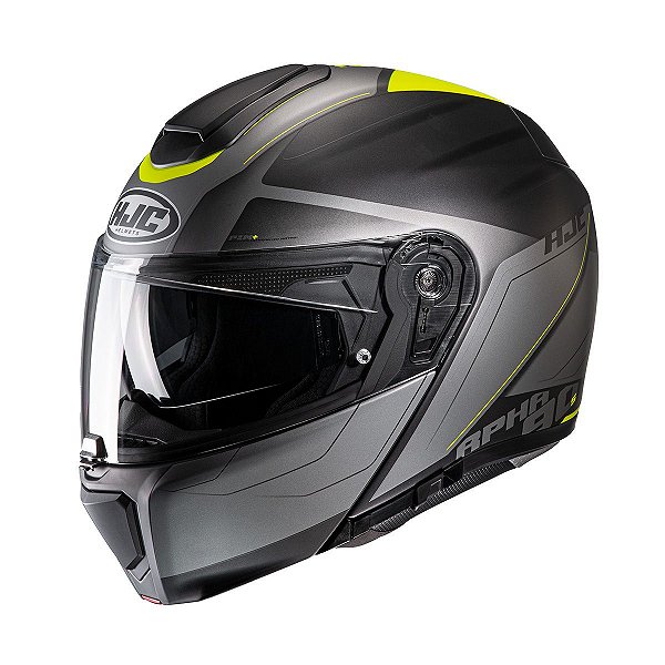 Capacete Hjc Rpha 90s Cadan Preto Cinza E Verde 58 [F016]