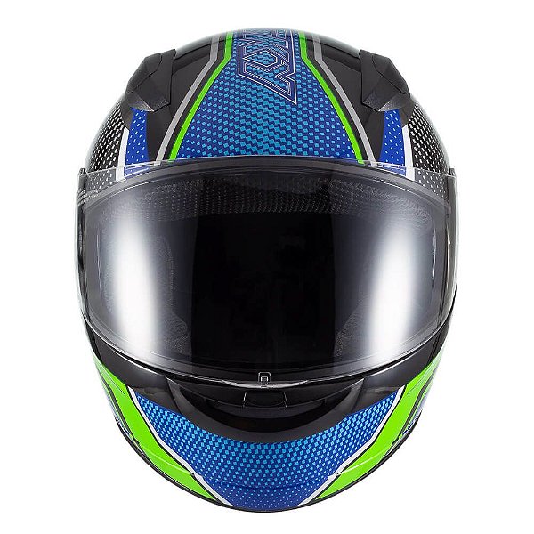 Capacete Sky Two Legends Preto Fosco Transf Verde 62 [F016]