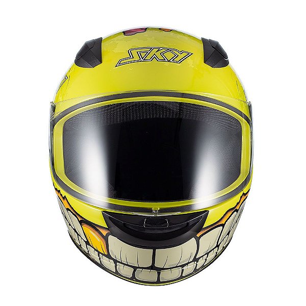 Capacete Sky Two Zombie Verde Fosco Transf Verde 62 [F016]