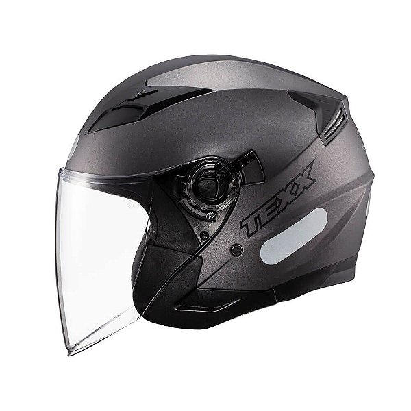 Capacete Texx Aberto Ugello Solido Chumbo 56 [F016]