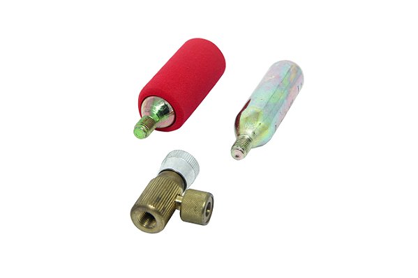 Kit P/encher Pneu Bering (bikes) Valv + 2 Garrafas Co2 16g [F016]