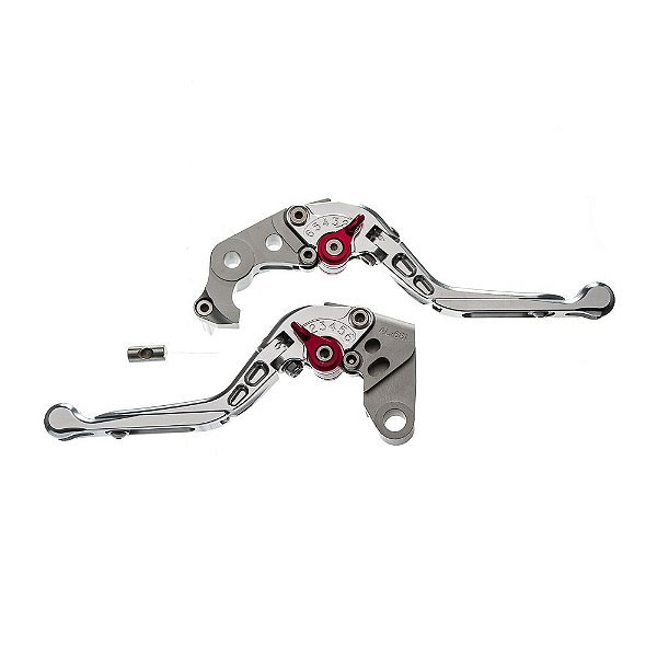 Manete Moto X Super Bike Par C/ Regulagens 3/4dedos Prata Ka [F016]