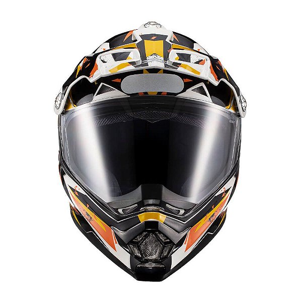 Capacete Texx Cross Carcara  Grow Laranja 58 [F016]
