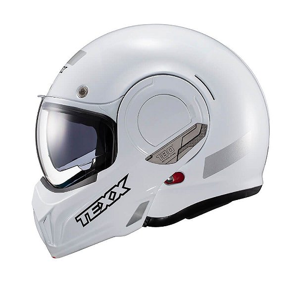 Capacete Texx Esc Stratos  180 Branco Brilho 56 [F016]