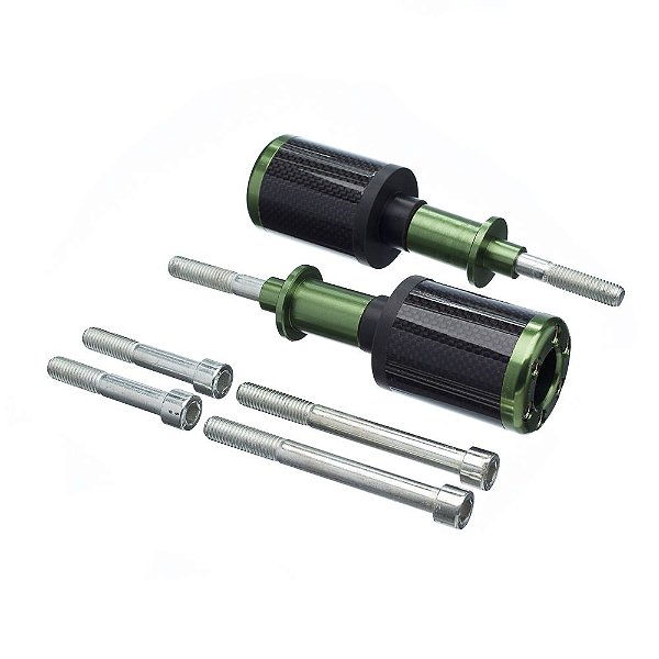Slider Universal Bering Batente (par) Carbon Aluminio Verde [F016]