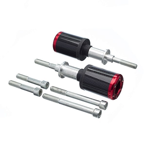 Slider Universal Bering Batente (par) Carbon Aluminio Vermel [F016]