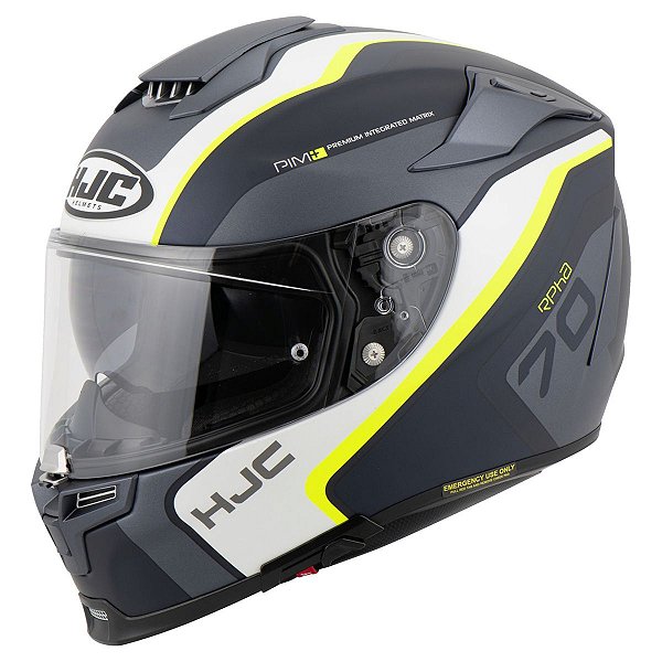 Capacete Hjc Rpha 70 Kroon Preto Branco E Verde 56 [F016]