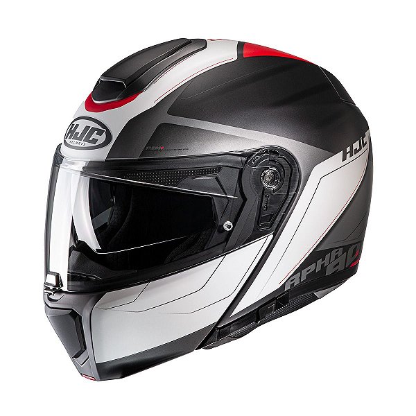 Capacete Hjc Rpha 90s Cadan Preto Cinza Branco E Vermelho 58 [F016]