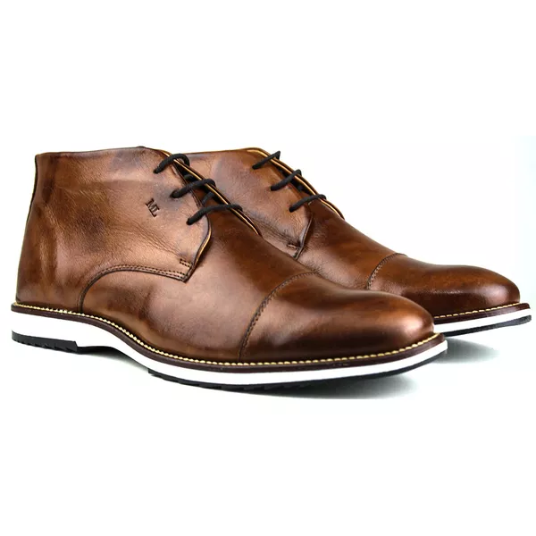 Coturno Casual Masculino Comfort Castor [F008]