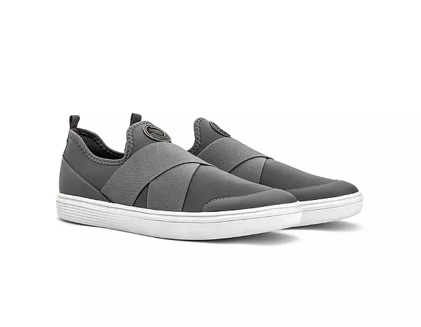 Tênis Iate Masculino Tecido Comfort Cinza [F008]