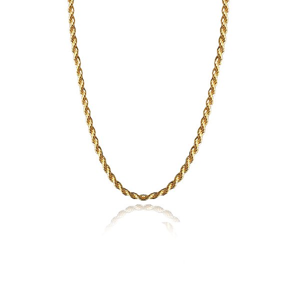 Pulseira Cordão Baiano 2.0 Folheado Em Ouro 18k [F027]