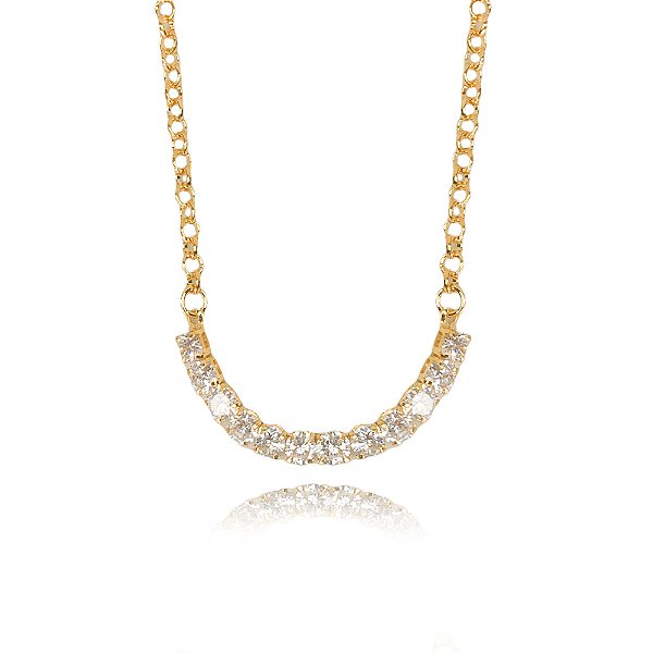 Pulseira Elos Redondos Com Faixa De Zircônia [F027]