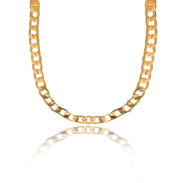 Pulseira Corrente Folheada Em Ouro 18k [F027]
