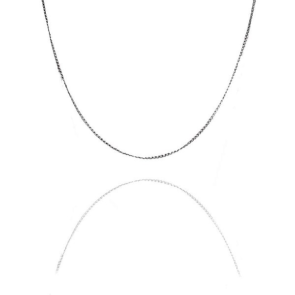 Colar Corrente Grumet Fio 0,5mm Aço Inox [F027]