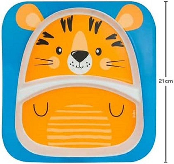 Kit Refeição Bambu - Tigre - UN / 3 [F102]