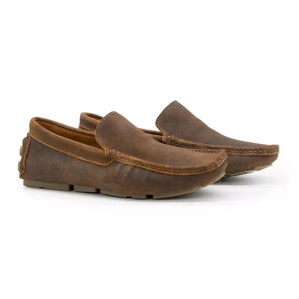 Mocassim Youth Couro Resinado Ferrugem 16007 [F008]