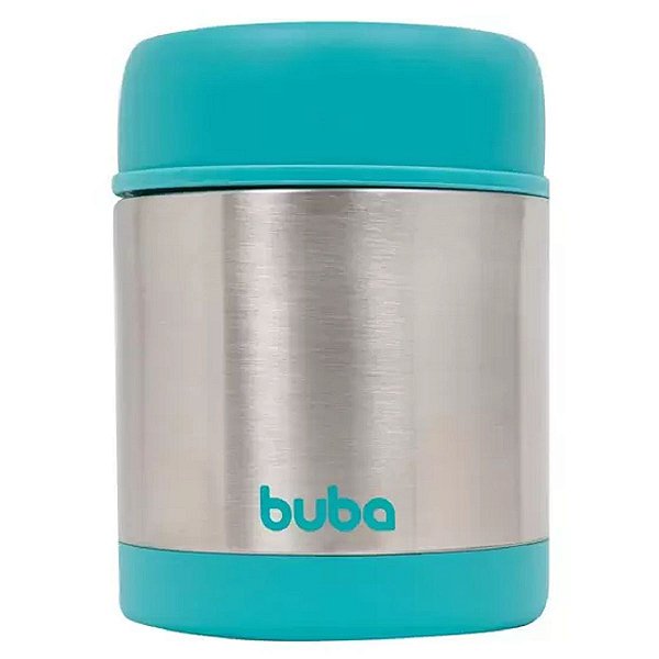 Pote Térmico Infantil Aço Inoxidável Para Refeição 350ml 6+ Meses Azul - Buba [F102]