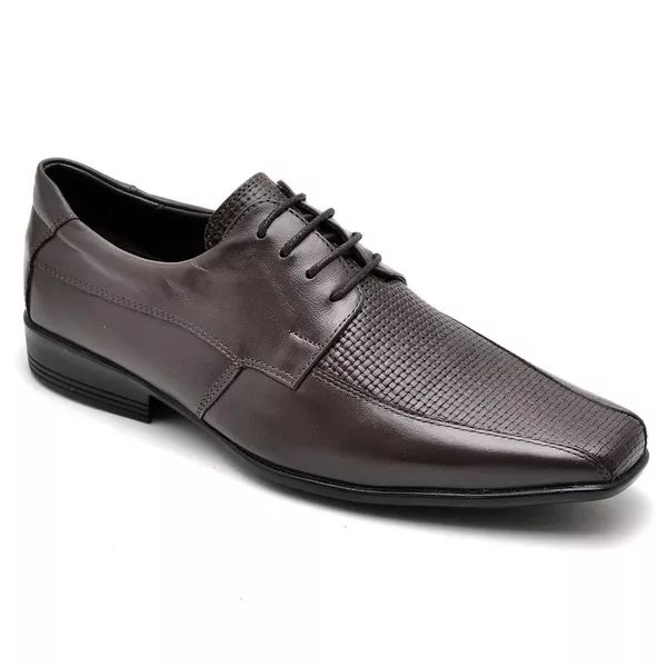 Sapato Casual Conforto Couro De Carneiro Café [F008]