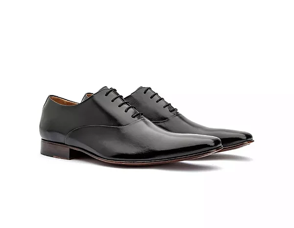 Sapato Oxford Masculino Solado Couro Cromo Argentino Preto [F008]