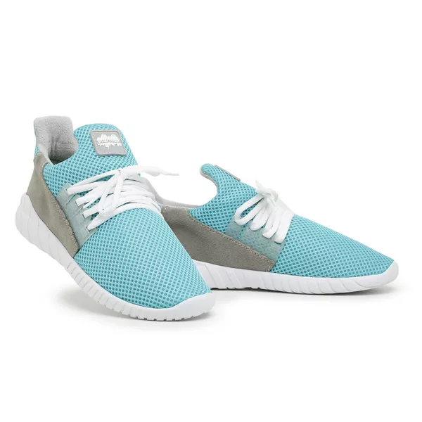 Tênis Caminhada Feminino Confortável Azul Celeste [F008]