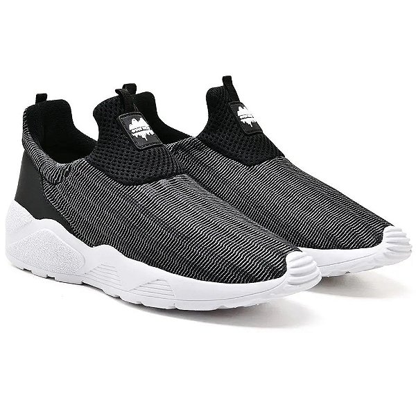 Tênis Urbano Caminhada Confortável 3d Preto [F008]