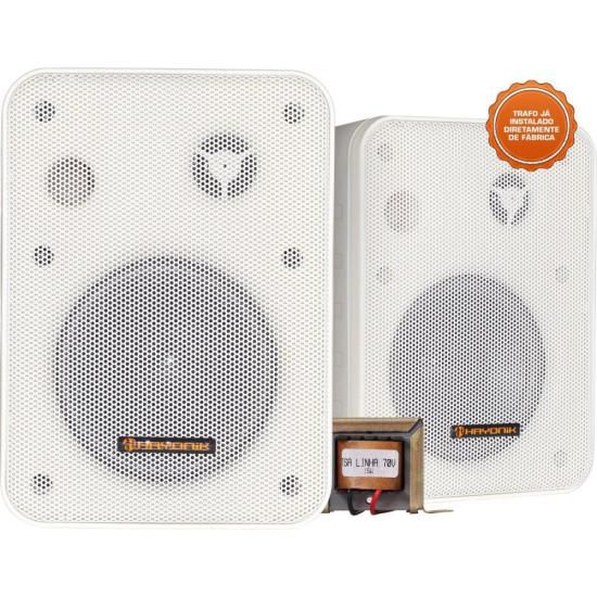 Caixa Acústica com Trafo 70V(15W) Ambience Line MSB60NC Branca HAYONIK - PAR / 2 [F003]