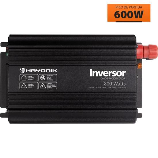 Inversor de Onda Modificada 300W 12Vdc/127V PW11-1 Off Grid Hayonik [F003]