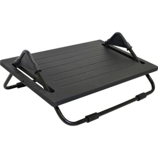 Apoio Para Pés MDF Preto Com Saco Multivisão [F002]