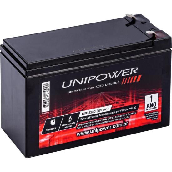 Bateria Estacionária Selada 12V 9Ah VRLA UP1290 Unipower [F002]
