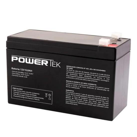 Bateria Selada 12V 9Ah EN015 Powertek [F002]