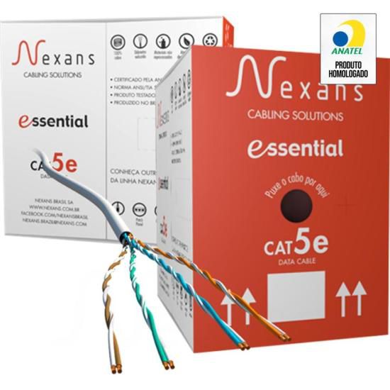 Cabo de Rede CAT.5E CMX 305m Branco Nexans - CX / 305 [F002]