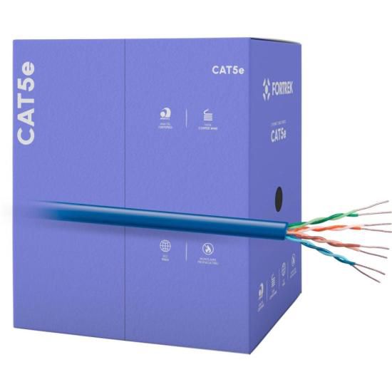 Cabo de Rede CAT5e 305m Fortrek FK 500C CMX Azul - CX / 305 [F002]