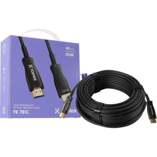 Cabo HDMI Fibra Óptica 4k FK 783C 30m Fortrek [F002]