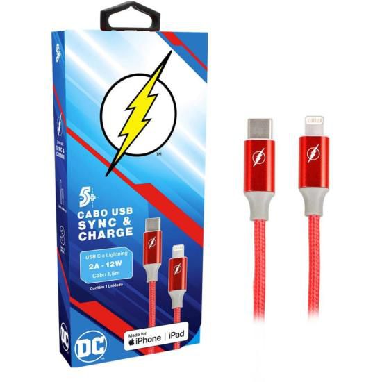 Cabo USB-C Para Lightning Flash 1,5m 5+ [F002]