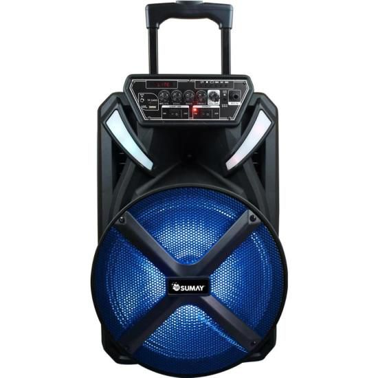 Caixa de Som Portátil Sumay Xprime CAP22 300w Preta [F002]