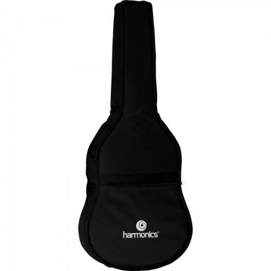 Capa Para Violão Folk Harmonics Nylon Luxo Preta [F002]