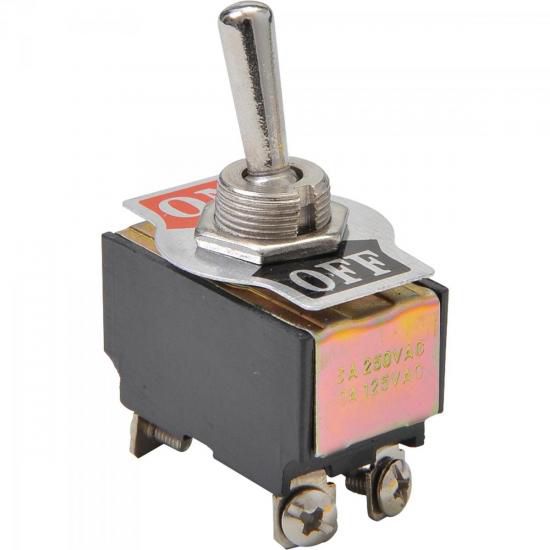 Chave On/Off 4 Polos CHVS0002 10A 125VAC GENÉRICO - CX / 25 [F002]