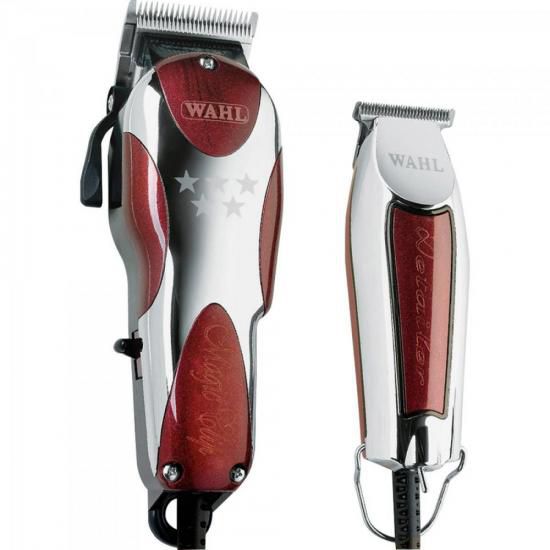 Kit de Máquina de Corte e Acabamento Wahl Magic Clip e Detailer 127V [F002]