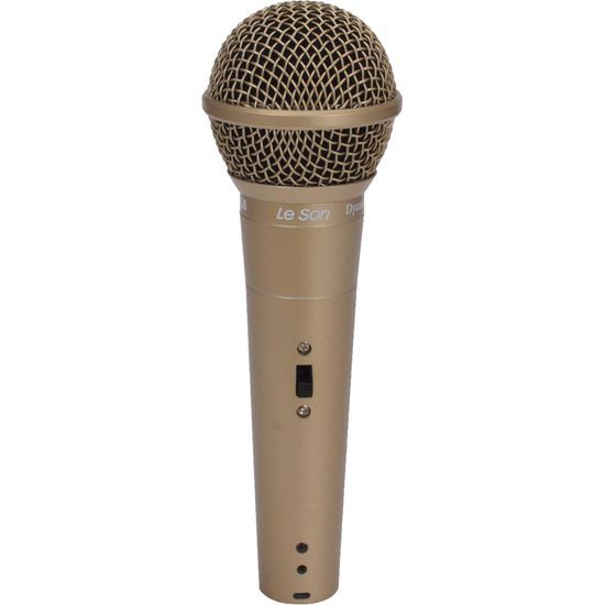 Microfone de Mão Leson LS58 Dinâmico Champanhe [F002]