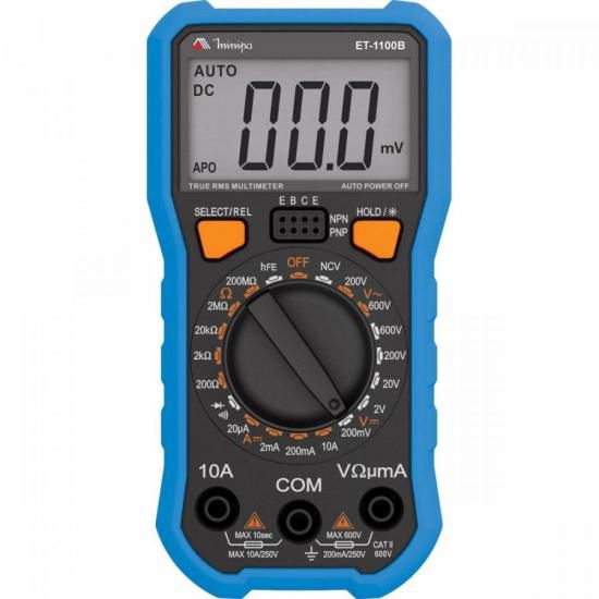Multimetro Digital ET-1100B Azul/Preto MINIPA [F002]