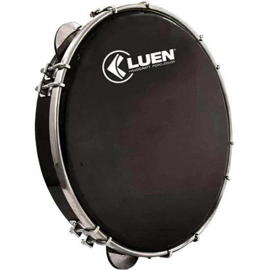 Pandeiro 11" Pele Preta Luen Preta [F002]