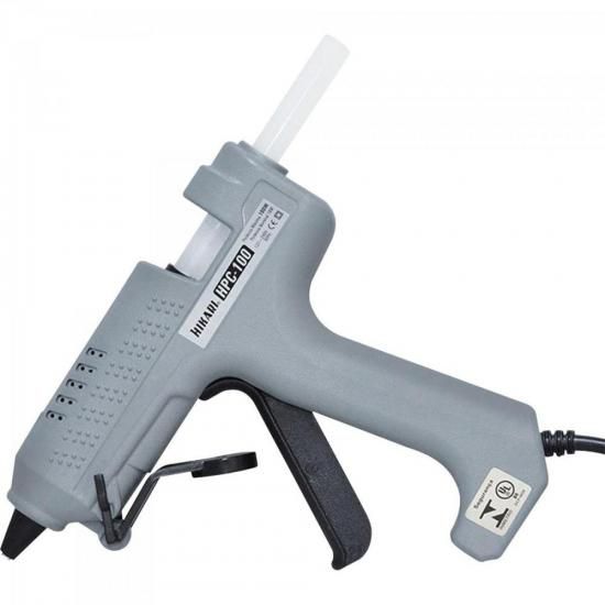 Pistola de Cola Quente Profissional 100W Bivolt HPC-100 Cinza HIKARI [F002]