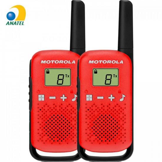 Rádio Comunicador Talkabout Motorola T110BR 25km Vermelho - PAR / 2 [F002]