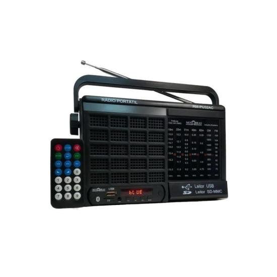 Rádio Portátil Motobras RM-PU32AC 7 Faixas Preto [F002]